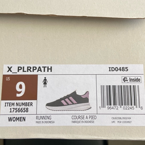 Adidas Women's X_PLR Path Sneaker Black and Pink - Picture 9 of 10